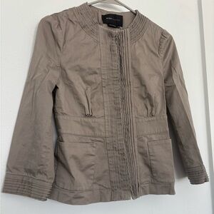BCBG MAXAZRIA TAUPE BLAZER JACKET SZ XS